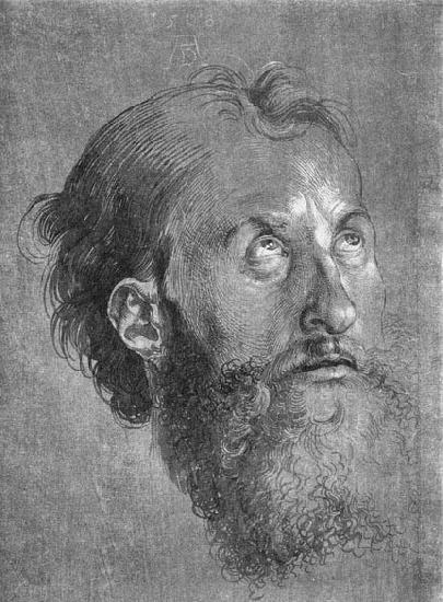 Albrecht Durer Head of an Apostle Looking Upward